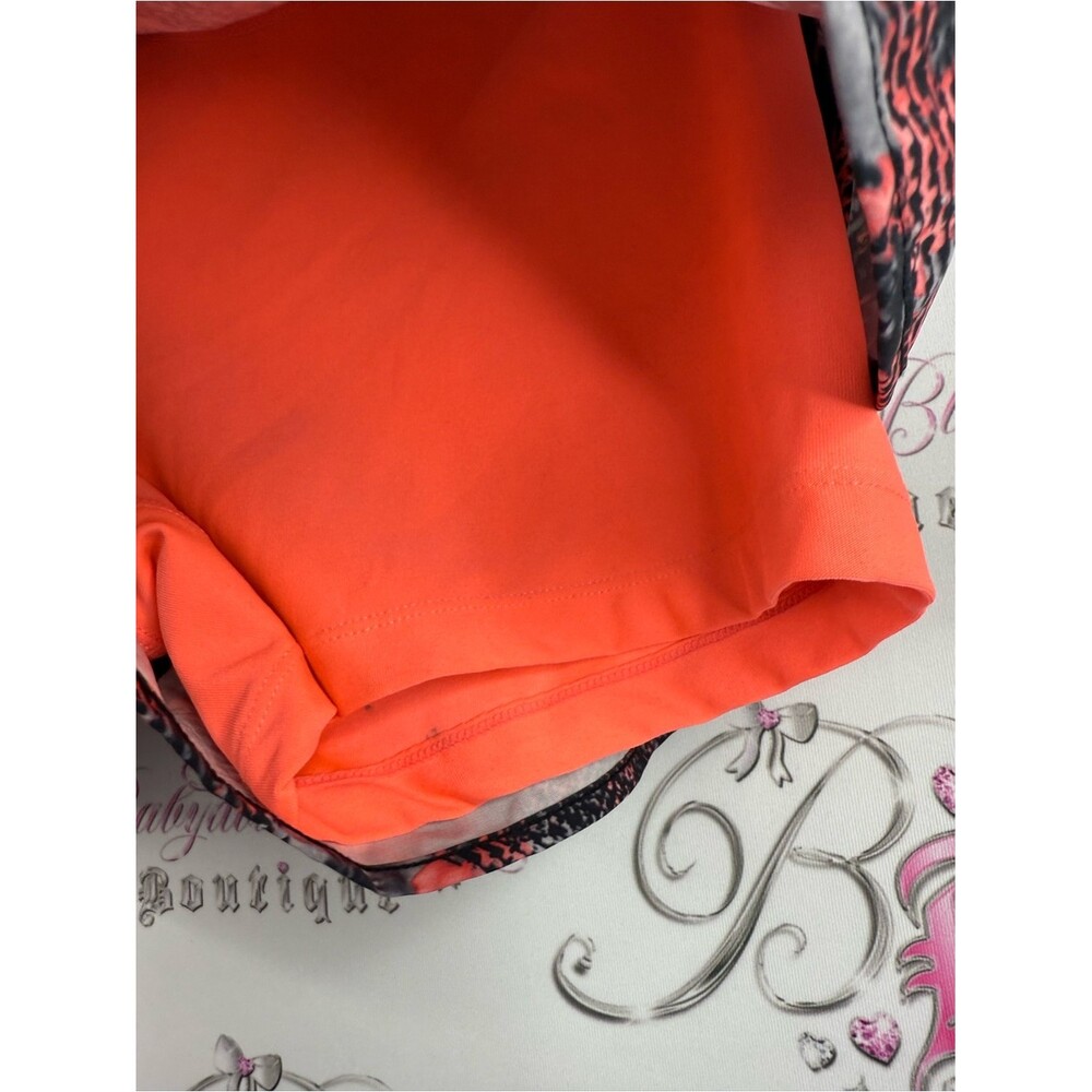 MPG shorts dual neon tie dye Black & Coral Tie-Dye Athletic Shorts - Picture 4 of 10